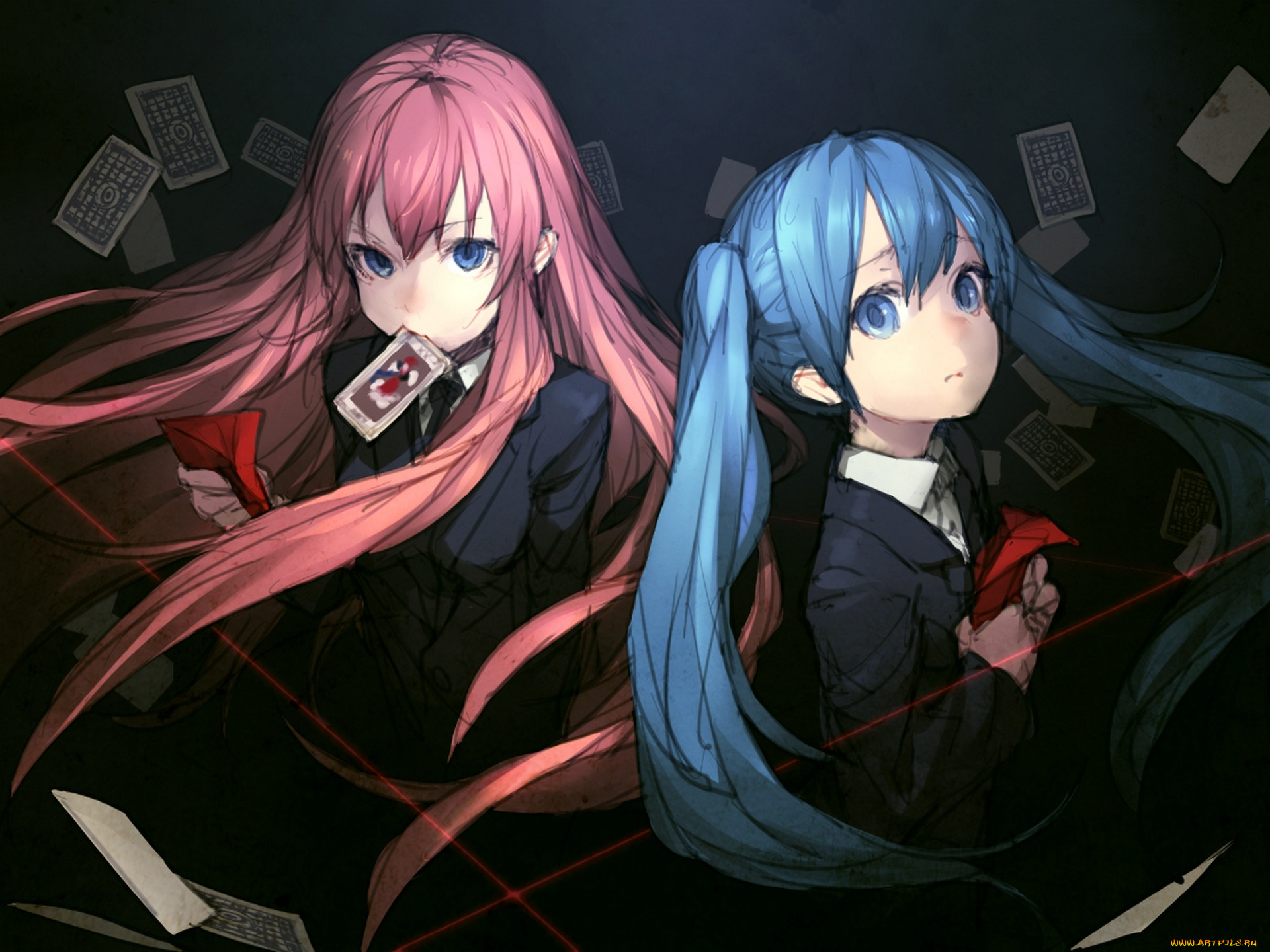 vocaloid, , , megurine, luka, , , , hatsune, miku, junwool, 